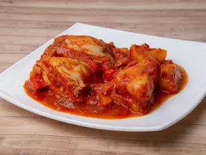 Pollo a la portuguesa c/papas