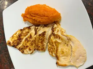 Suprema grillada cpuré calbaza
