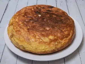 Tortilla de papas y cebolla