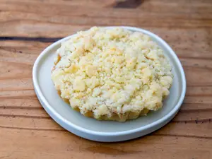 Torta crumble de manzana
