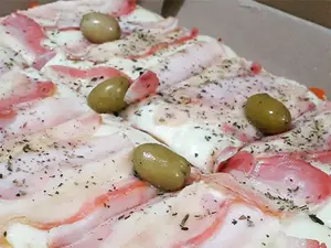 1/4 muzzarella con panceta