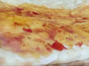 1/4muzza c jamón y morrones