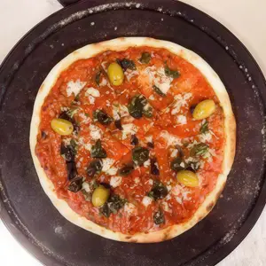 Pizza ajo al oleo individual