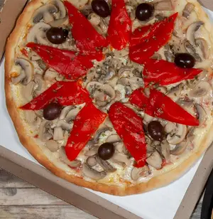Pizza champiñones individual