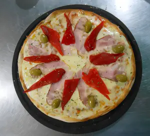 Pizza con panceta individual