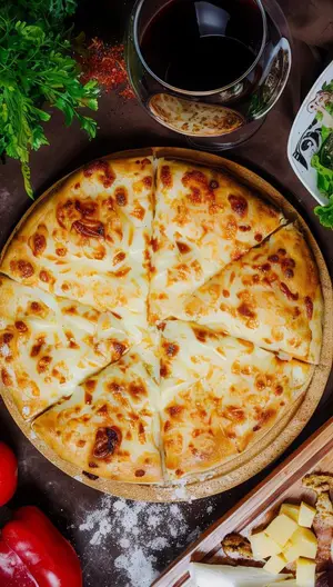 Pizza con provolone individual