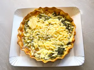 Tarta de espinaca con queso