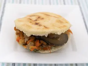 Asada verdura y veg salteados