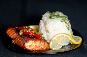 Salmón a la plancha