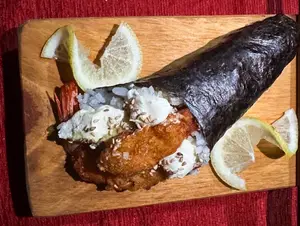 Temakis de langostinos hot
