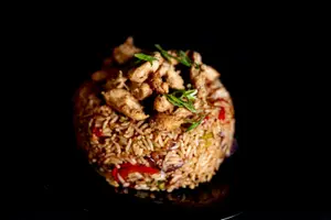 Wok De Arroz Con Pollo