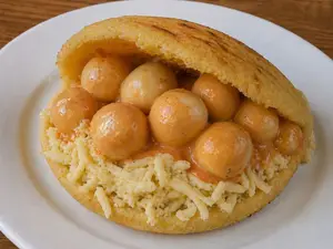 Arepa huevos de codorniz