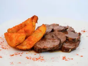 Colita de cuadril con papas