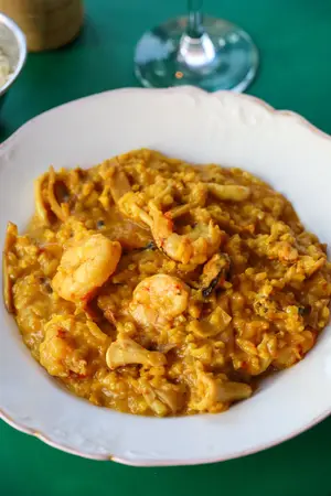 Risotto de langostinos