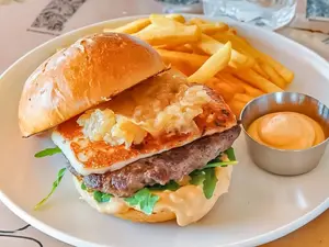 Goat burger