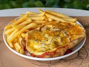 Milanesa de ternera provoleta