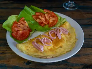 Omelette de j y q con guarni