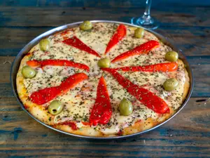 Pizza de morrones