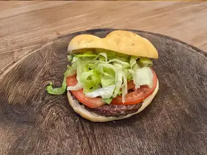 Hamb/ lechuga y tomate