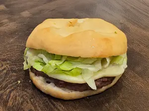 Hamb/ queso y lechuga