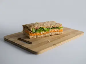 Sándwich de miga vegetariano