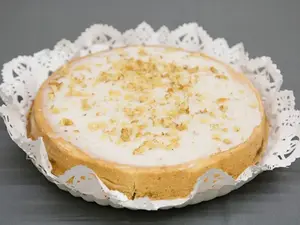 Tarta de manzana con nuez