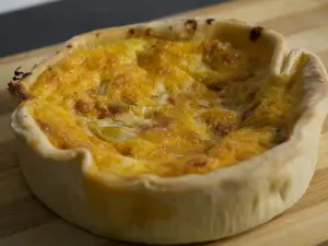 Tarta de queso y cebolla
