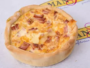 Tarta jamón y queso