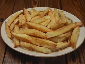 Porción de papas fritas