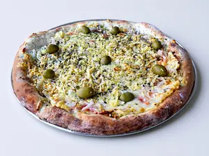 Pizza fugazza con queso