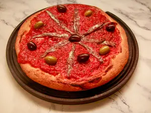 Pizza de anchoas