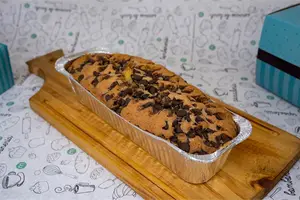 Budín de vainilla con chips