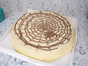 Tarta araña blanca