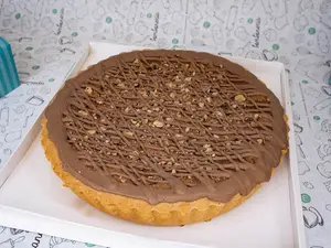 Tarta Brownie Con Frambuesa