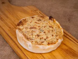 Tarta de pollo y puerro