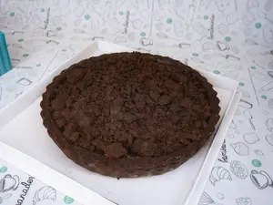 Tarta frambuesa con chocolate