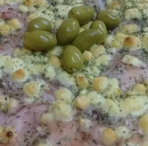 Pizza de Jamón y provolone