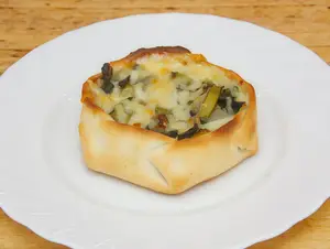 Canastita de acelga y queso