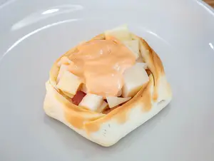 Canastita de jamón y palmitos