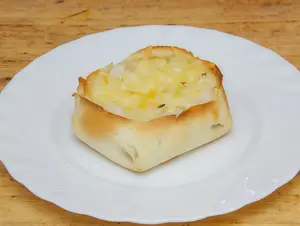 Canastita de queso y cebolla