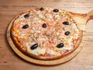 Pizza especial de camarones