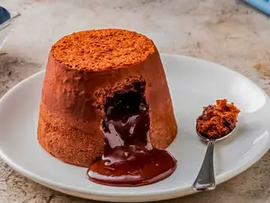 Volcan de chocolate