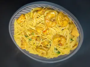 Fetuccini de langostinos
