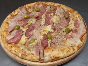 Pizza con panceta
