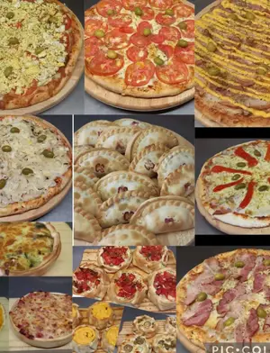 Pizza muzzarella con choclo