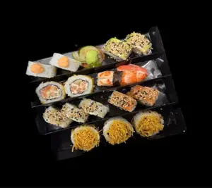 SALMON Y LANGOSTINOS x 15 piezas