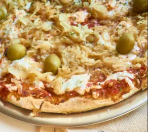 Mozarrella de ALMENDRAS c/ cebolla CARAMELIZADA