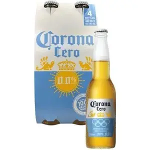 Cerveza Corona Sin Alcohol Botella (330 ml) 4 Unidades