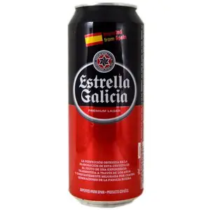 Cerveza Estrella Galicia Lager Lata 500 ml