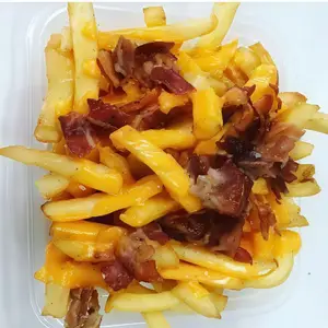 Papas grandes con cheddar y bacon